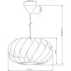 Imperial Taklampa 35cm, Vit ANETA HOME Vit – miniatyr 2