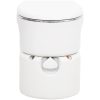 Inbyggd campingtoalett vit 24+17 L HDPE & stål vidaXL – miniatyr 2