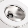 Inbyggd campingtoalett vit 24+17 L HDPE & stål vidaXL – miniatyr 9
