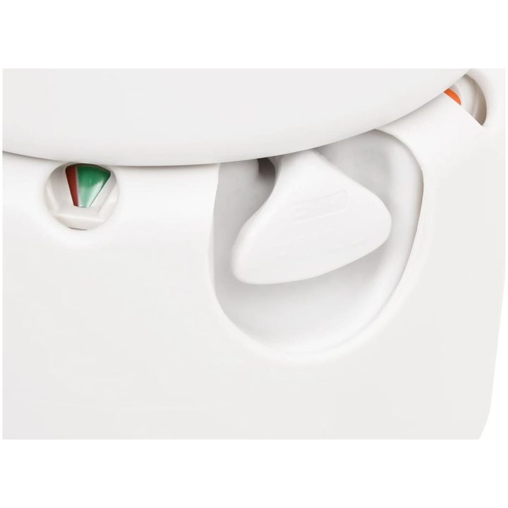 Inbyggd campingtoalett vit 24+17 L HDPE & stål vidaXL – bild 10