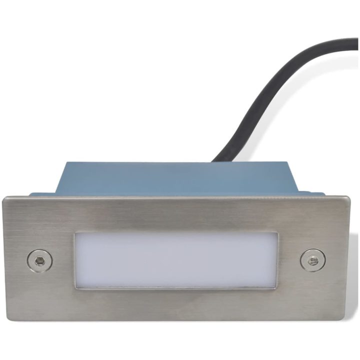 Inbyggd LED-trappbelysning 2 st 44x111x56 mm vidaXL – bild 3