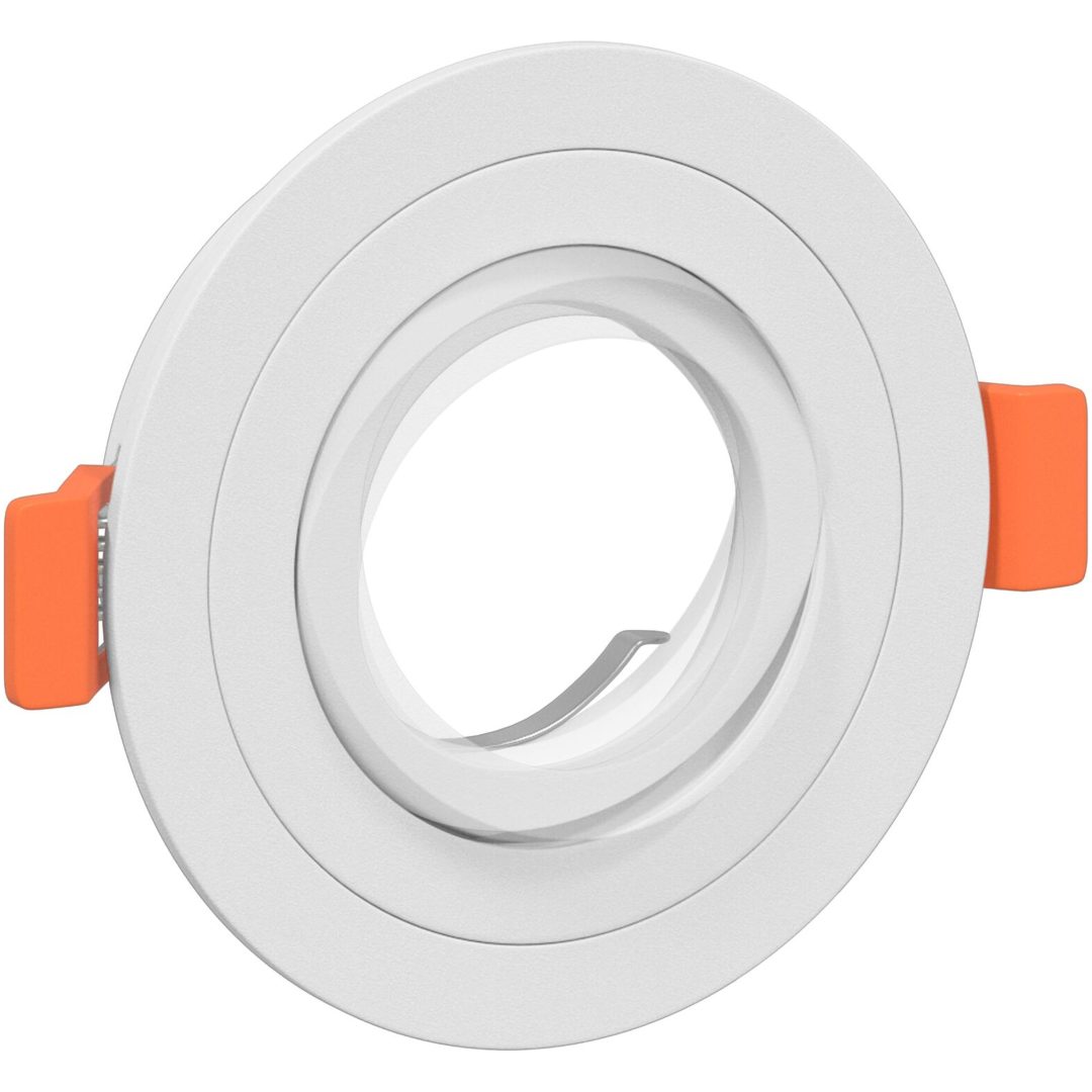 Inbyggda Spotlightar 12 st Rund GU10 Vit 91 mm vidaXL 9 cm – bild 11