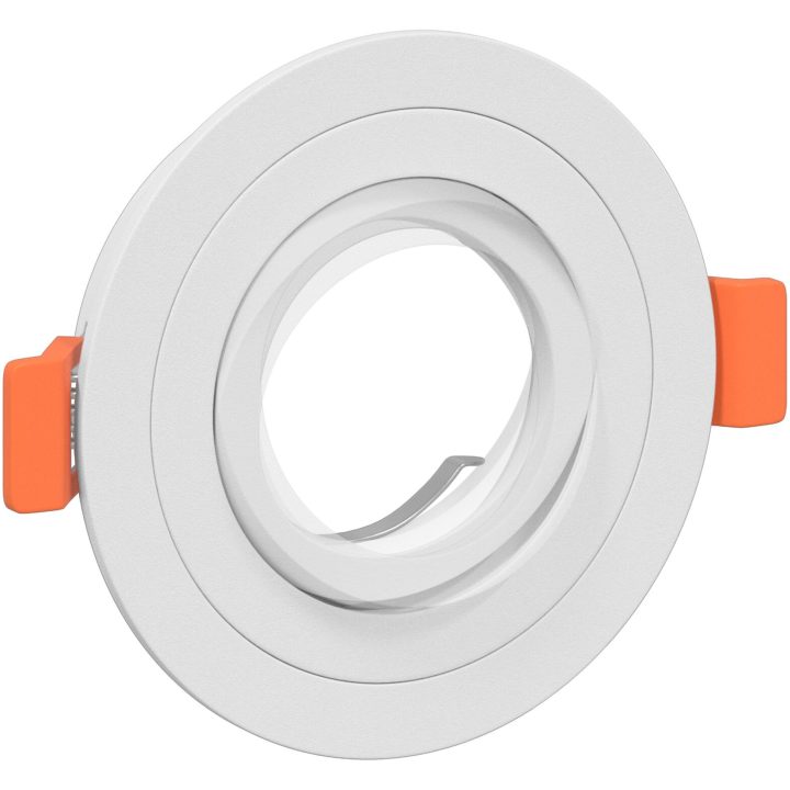 Inbyggda Spotlightar 12 st Rund GU10 Vit 91 mm vidaXL 9 cm – bild 11