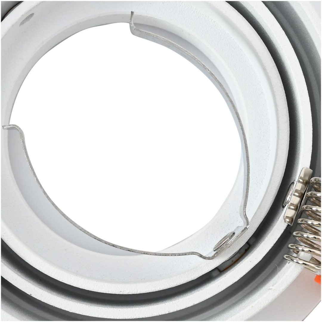 Inbyggda Spotlightar 12 st Rund GU10 Vit 91 mm vidaXL 9 cm – bild 8