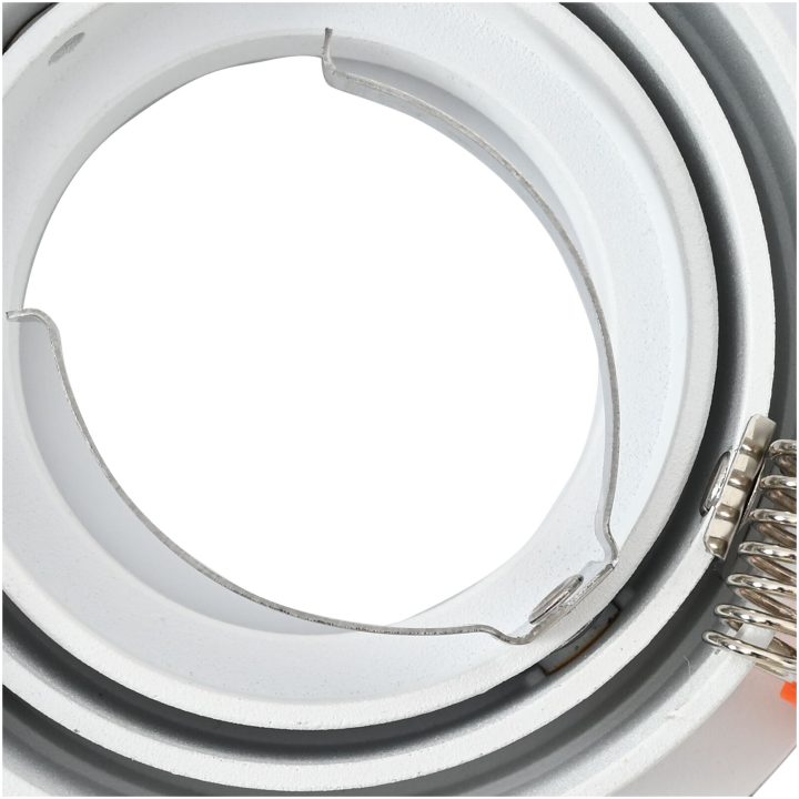 Inbyggda Spotlightar 12 st Rund GU10 Vit 91 mm vidaXL 9 cm – bild 8