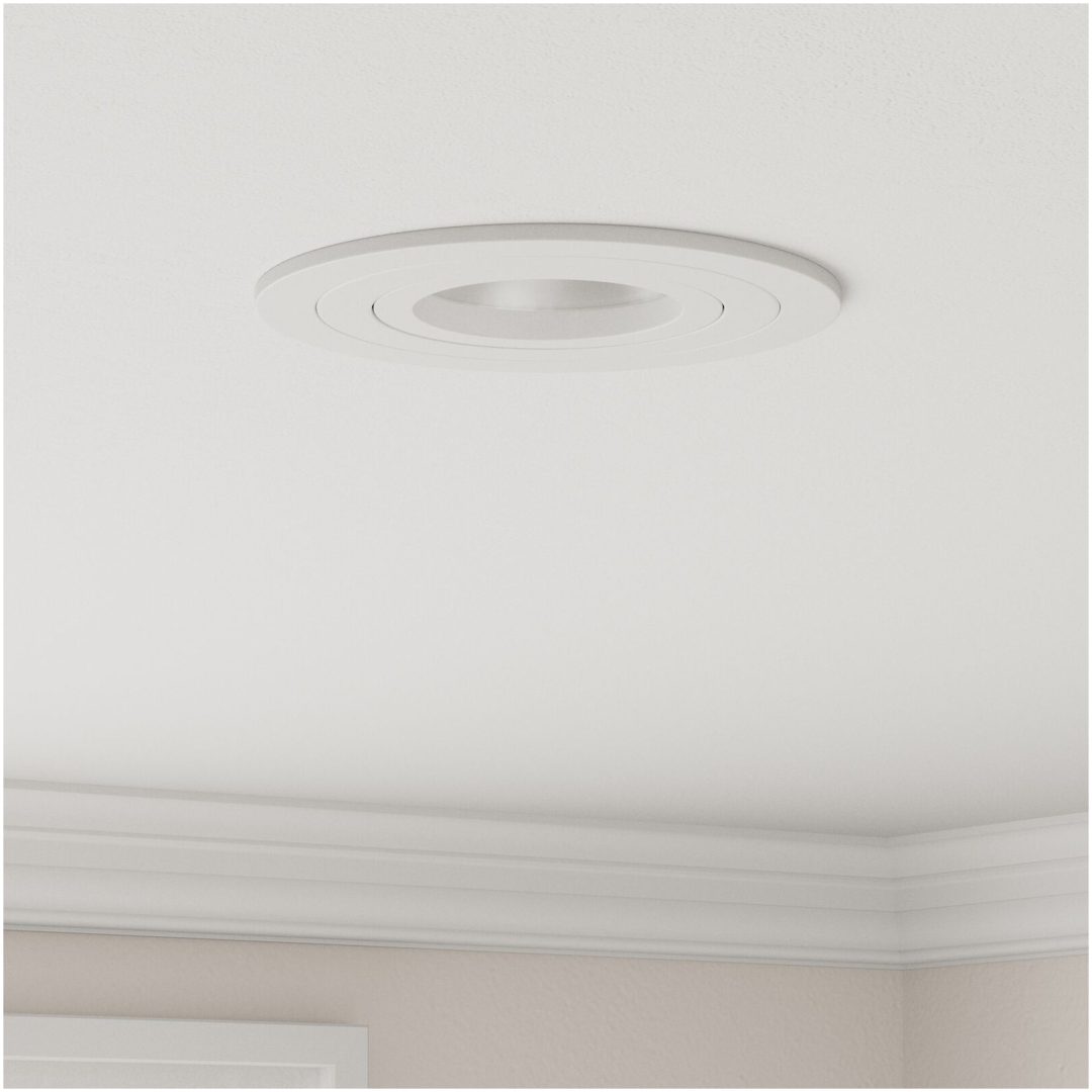 Inbyggda Spotlightar 12 st Rund GU10 Vit 91 mm vidaXL 9 cm