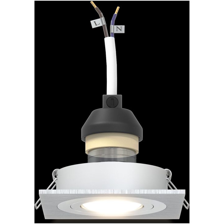 inbyggda spotlightlampor 12 st Fyrkantig GU10 Silver 91x91 mm vidaXL 9 cm – bild 10