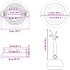 Inbyggda Spotlights 12 st Rund GU10 Silver 91 mm vidaXL 9 x 9 x 10 cm – miniatyr 12