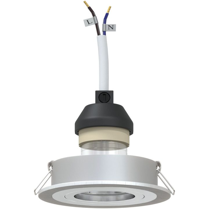 Inbyggda Spotlights 12 st Rund GU10 Silver 91 mm vidaXL 9 x 9 x 10 cm – bild 3