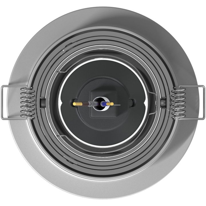 Inbyggda Spotlights 12 st Rund GU10 Silver 91 mm vidaXL 9 x 9 x 10 cm – bild 6