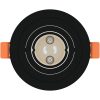 Inbyggda Spotlights 12 st Rund GU10 Svart 91 mm vidaXL 9 cm – miniatyr 5
