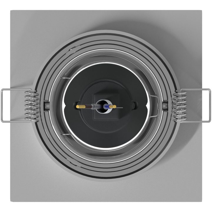 Inbyggda Spotlights 24 st Fyrkantig GU10 Silver 91x91 mm vidaXL 9 cm – bild 6
