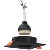inbyggda spotlights 24 st fyrkantiga GU10 svarta 91x91 mm vidaXL 9 cm – miniatyr 2