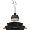 inbyggda spotlights 24 st fyrkantiga GU10 svarta 91x91 mm vidaXL 9 cm – miniatyr 3