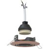 Inbyggda spotlights 24 st Runda GU10 Koppar 90 mm Stål vidaXL 9 cm – miniatyr 2