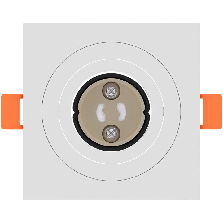 Inbyggda Spotlights 6 st Fyrkantig GU10 Vit 91x91 mm vidaXL 9 cm – bild 5