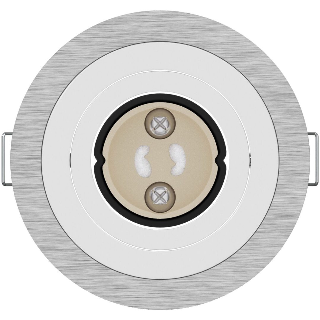 inbyggda spotlights 6 st rund GU10 silver 91 mm vidaXL 9 cm – bild 5