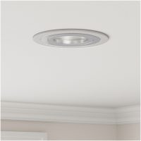 inbyggda spotlights 6 st rund GU10 silver 91 mm vidaXL