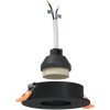 Inbyggda Spotlights 6 st Rund GU10 Svart 91 mm vidaXL 9 cm – miniatyr 2