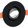 Inbyggda Spotlights 6 st Rund GU10 Svart 91 mm vidaXL 9 cm – miniatyr 11