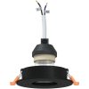 Inbyggda Spotlights 6 st Rund GU10 Svart 91 mm vidaXL 9 cm – miniatyr 3