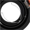 Inbyggda Spotlights 6 st Rund GU10 Svart 91 mm vidaXL 9 cm – miniatyr 8