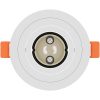 Inbyggda Spotlights 6 st Rund GU10 Vit 91 mm vidaXL 9 cm – miniatyr 5