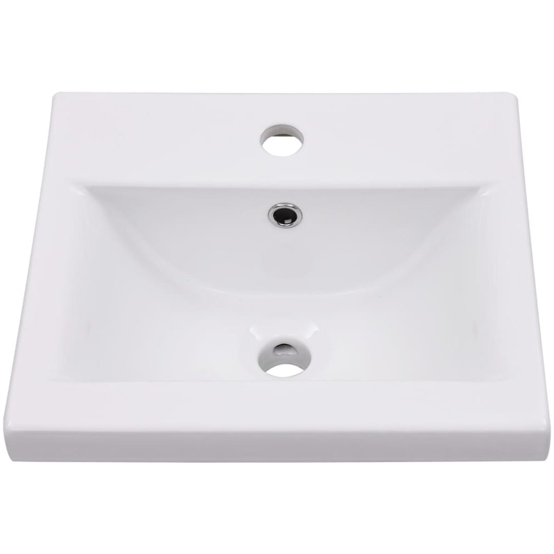 Inbyggt handfat keramik vit vidaXL 42 x 39 x 18 cm – bild 3
