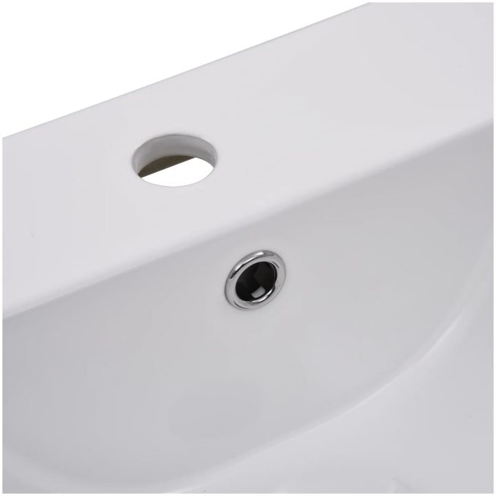 Inbyggt handfat keramik vit vidaXL 42 x 39 x 18 cm – bild 5