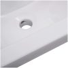 Inbyggt handfat keramik vit vidaXL 42 x 39 x 18 cm – miniatyr 6