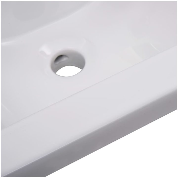 Inbyggt handfat keramik vit vidaXL 42 x 39 x 18 cm – bild 6
