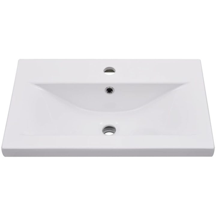 Inbyggt handfat keramik vit vidaXL 61 x 39.5 x 18.5 cm – bild 3