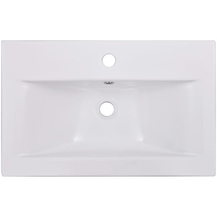 Inbyggt handfat keramik vit vidaXL 61 x 39.5 x 18.5 cm – bild 4