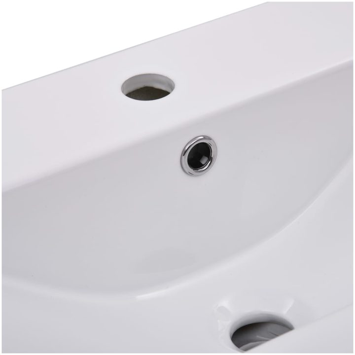 Inbyggt handfat keramik vit vidaXL 61 x 39.5 x 18.5 cm – bild 5