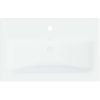 Inbyggt handfat med blandare keramik vit vidaXL 61 x 39 x 18 cm – miniatyr 8