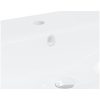 Inbyggt handfat med blandare keramik vit vidaXL 61 x 39 x 18 cm – miniatyr 9