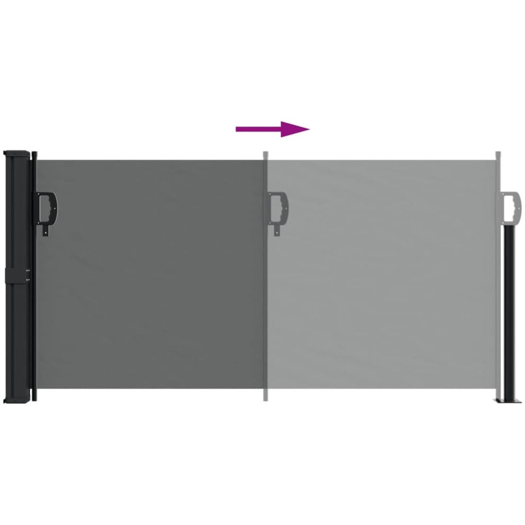 Indragbar sidomarkis antracit vidaXL 100 x 300 cm – bild 5