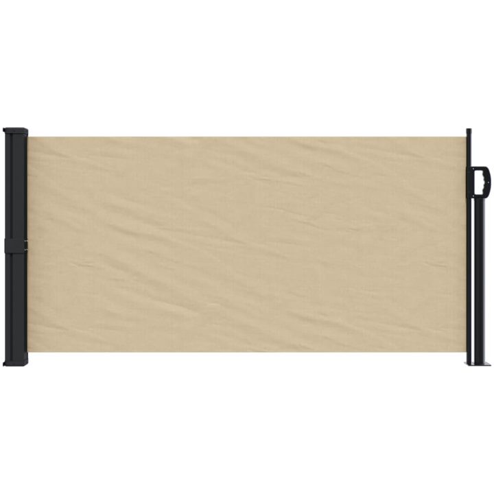 Indragbar sidomarkis beige vidaXL 100 x 300 cm – bild 3