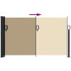 Indragbar sidomarkis beige vidaXL 120 x 300 cm – miniatyr 5