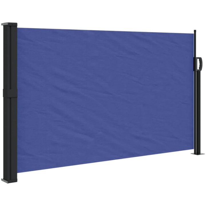 Indragbar sidomarkis blå vidaXL 120 x 300 cm – bild 2