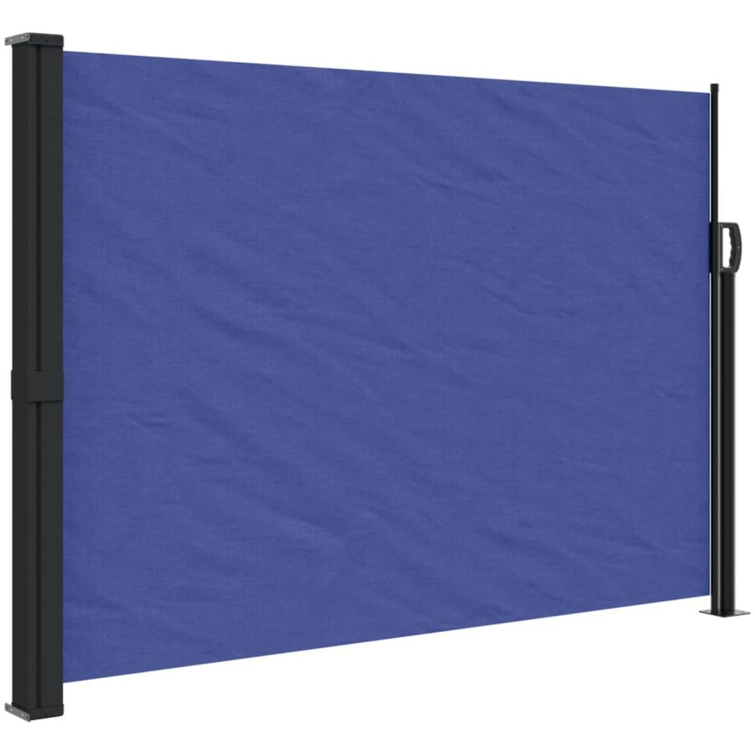 Indragbar sidomarkis blå vidaXL 140 x 500 cm – bild 2