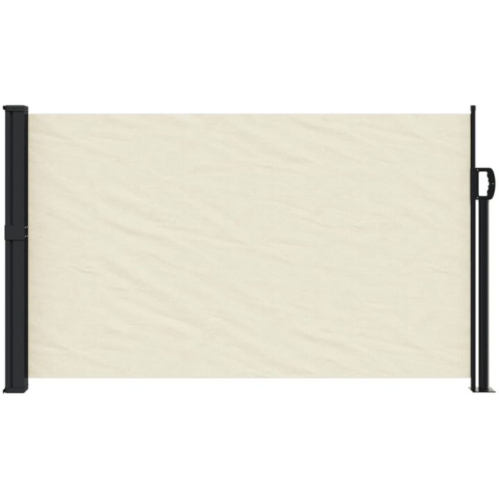Indragbar sidomarkis gräddvit vidaXL 120 x 500 cm – bild 3