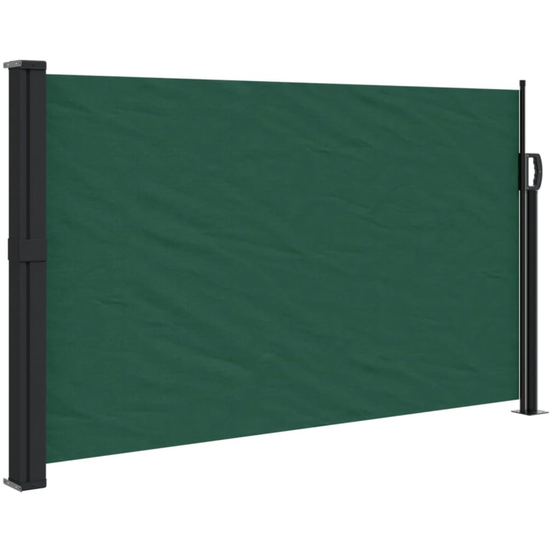 Indragbar sidomarkis mörkgrön vidaXL 120 x 300 cm – bild 2