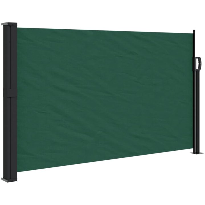 Indragbar sidomarkis mörkgrön vidaXL 120 x 300 cm – bild 2