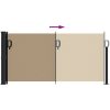 Indragbar sidomarkis taupe vidaXL 100 x 300 cm – miniatyr 5