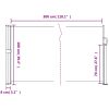 Indragbar sidomarkis taupe vidaXL 100 x 300 cm – miniatyr 10