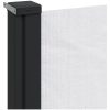 Indragbar sidomarkis vit vidaXL 120 x 500 cm – miniatyr 7