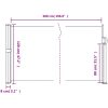 Indragbar sidomarkis vit vidaXL 120 x 500 cm – miniatyr 10