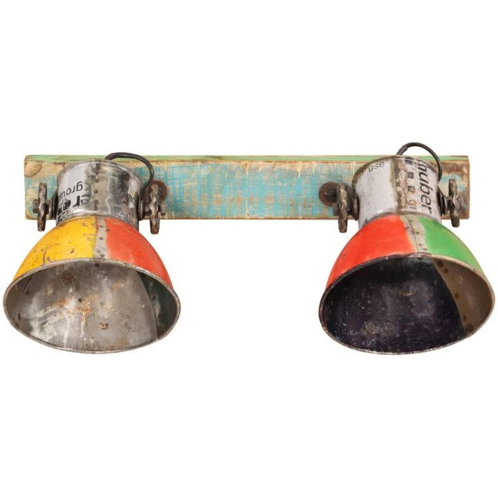 Industriell vägglampa flerfärgad 45x25 cm E27 vidaXL – bild 3