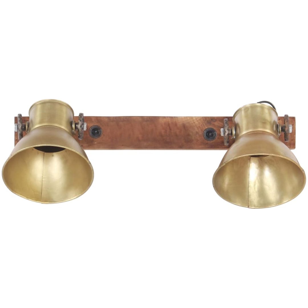 Industriell vägglampa mässing 45x25 cm E27 vidaXL – bild 3